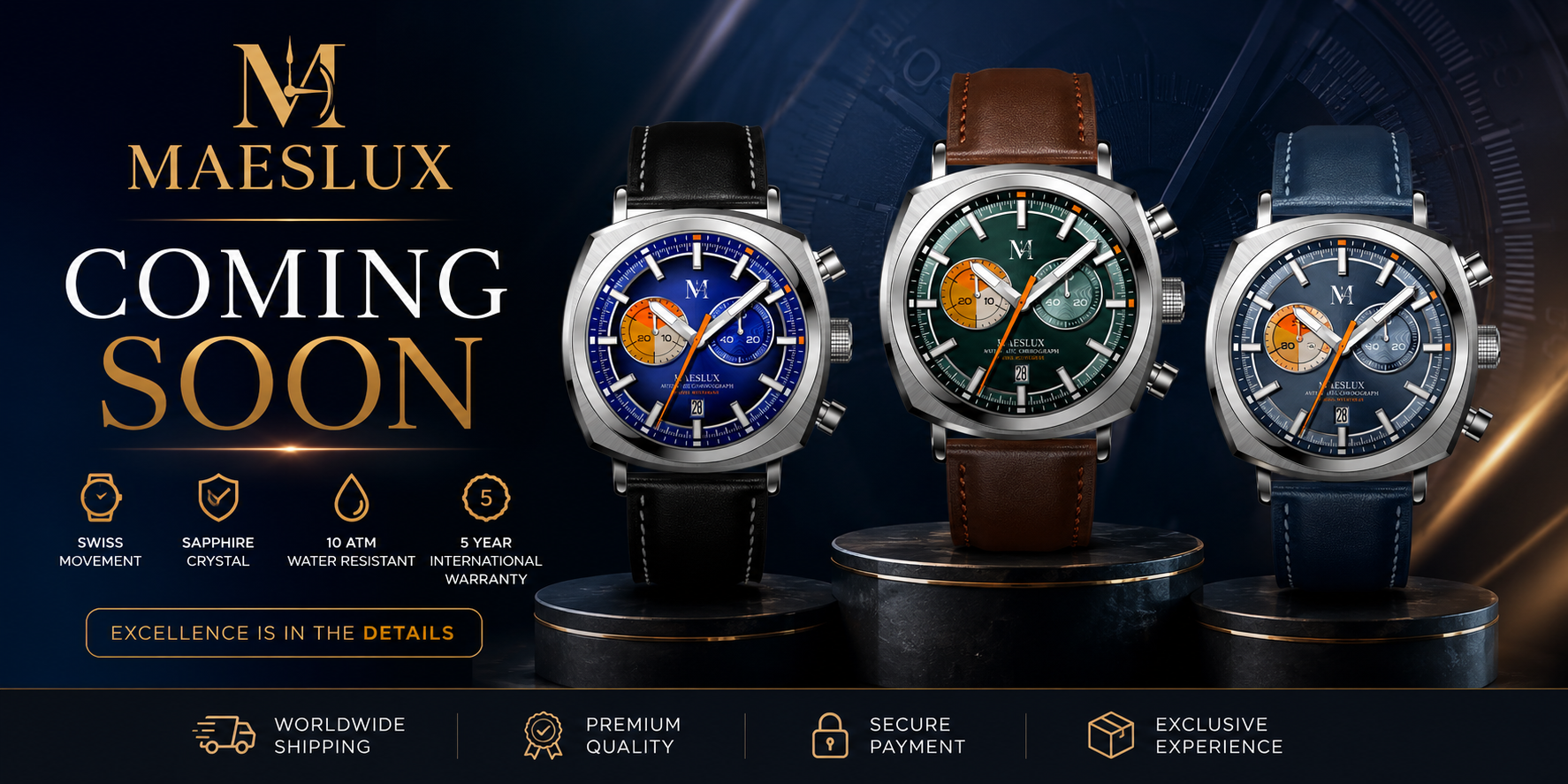 CHRONOGRAPH SERIES COMING SOON
