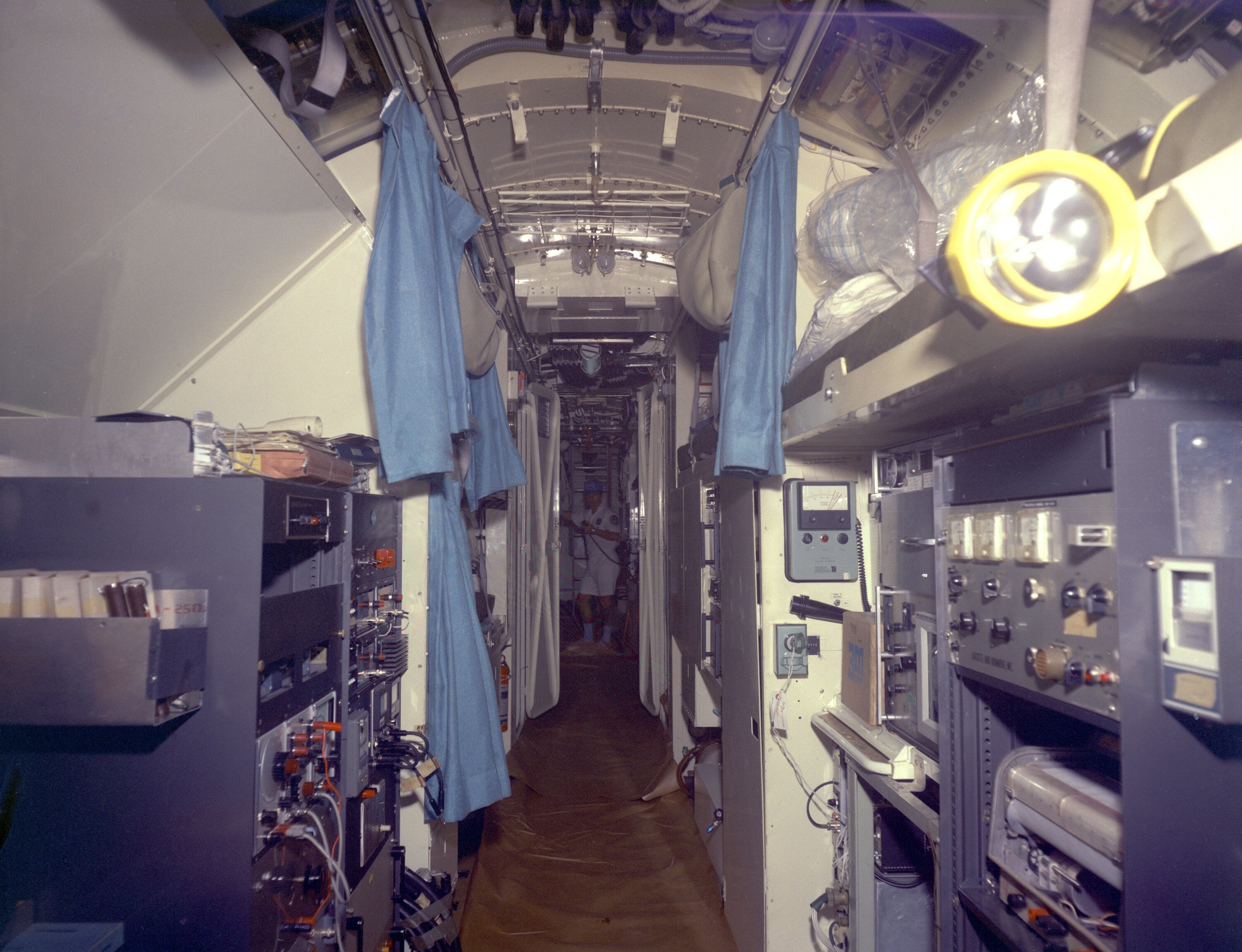 Interior living quarters of the Ben Franklin PX-15 research submersible in 1969