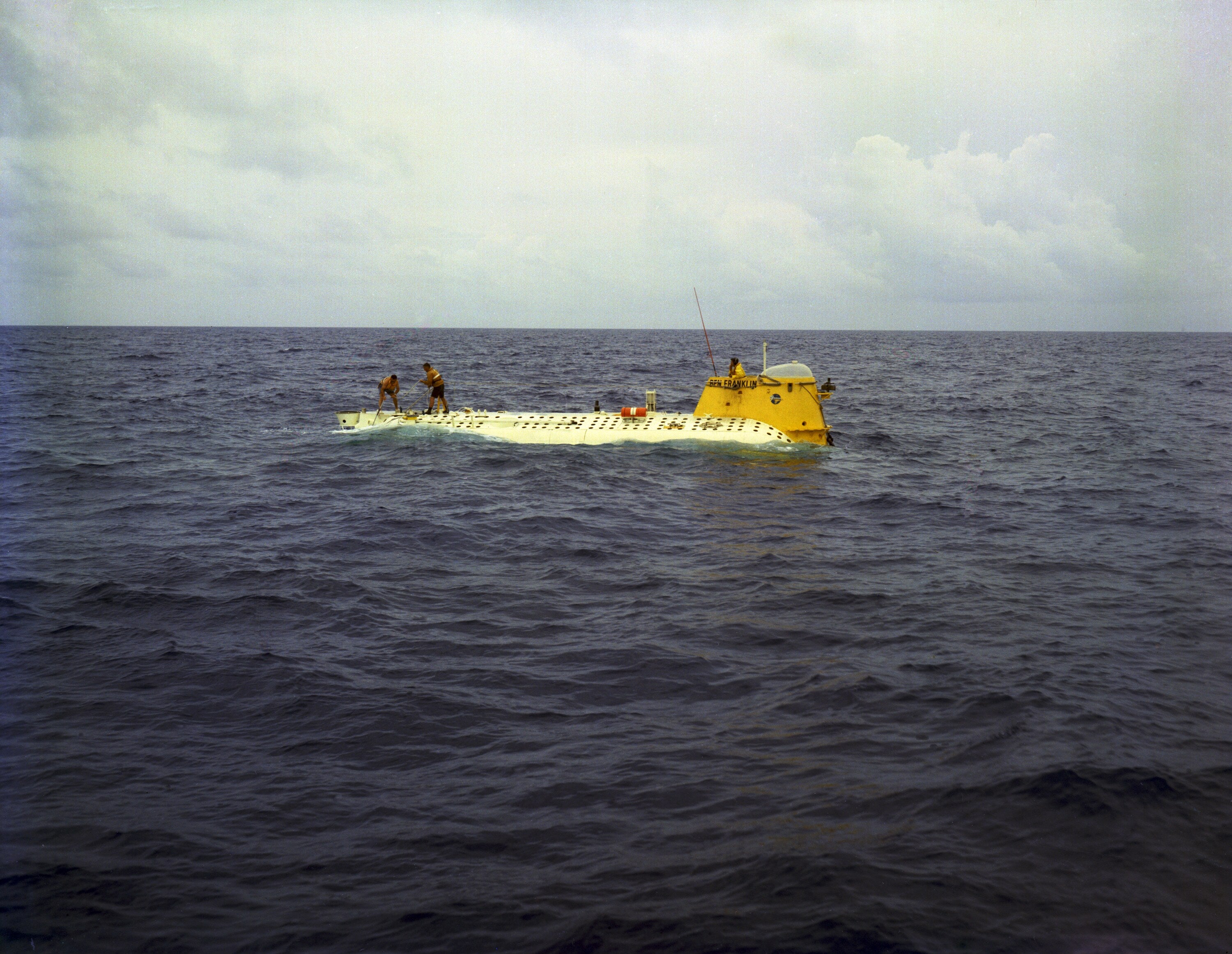 Swiss-built Ben Franklin PX-15 research submersible in the Atlantic in 1969