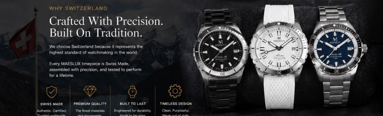 Why Switzerland — MAESLUX Swiss Made timepieces